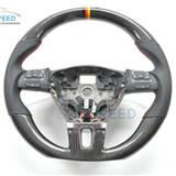 Modified Carbon fiber racing steering wheel For  Golf 6/ Golf 7/Sagitar /Passat/ Scirocco
