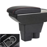 Car Armrest Box Black for Juke ESQ 2014-2017 Car Storage Box Console Organizer