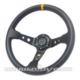 JDM 14 Inch Carbon Fiber Look Racing Steering Wheel For Car