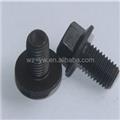 black zinc plated DIN6921 flange exhaust bolt