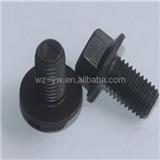 black zinc plated DIN6921 flange exhaust bolt