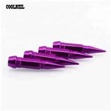 60mm Car Tire Tip Hexagon Bullet Aluminum Alloy Gas Nozzle Cap
