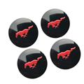 Running horse Aluminum Car Wheel Center Hub Cap Sticker 56MM Unique car badges auto emblem