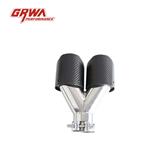 Stainless steel custom carbon fiber car exhaust system tip muffler