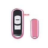 Chrome Pink Car Key Cover Case Holder TPU Half Protection fit for Mazda 2 M3 M5 M6 CX-3 CX-4 CX-5 CX-7 CX-9 Atenza Axela MX5