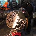 36'' mild steel fire pit  ball in garden