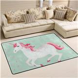 Custom Sublimation Digital Heat Transfer Press Printed Unicorn Rugs