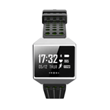 Tempered glass mirror 1.3 inch OLED touch screen stainless steel case IP67 waterproof smart watch