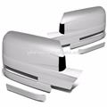 For 2009-2014 Ford F150 ABS Chrome Side Mirror Cover W/ Turn Signal 4PC