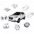 High Quality 25Pcs ABS Exterior Cover Trim Chrome Kits Cover Car Accessories Full Set For HYUN-DAI IX35 2013+