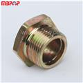 1/4" 3/8"stop plulg brass Pneumatic connector brass pipe fitting