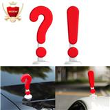 Funny 3D Car Sticker Question Exclamation Mark Car Truck Motor Sticker Auto Body Decal