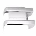 For 2008-2016 Ford Super Duty F250 ABS Chrome Bottom Half Side Mirror Cover W/ Turn Signal Cut-Out