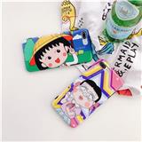 IMD Black edge glossy surface Japanese Cartoon Chibi Maruko Chan cute phone case for iPhone 6/7/8/X/XS/XR