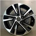 New design 16 Inch black polish Replica Alloy rim wheel