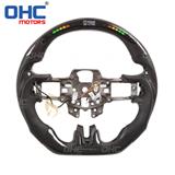 Led Carbon Fiber Smart  Steering Wheel Compatible With Ford Mustang OHC MOTORS