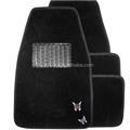 Hot selling factory supply fancy Butterfly black 4pcs pvc car floor mat