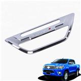 ABS CHROME REAR TAILGATE HANDLE BOWL COVER FOR T-O-YOTA HILUX REVO 2-4DR 2015 4X2 4X4