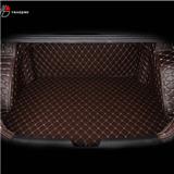 Custom diamond all round car trunk mats boot liner cargo mats for VW Jetta and Santana