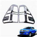 Hot Rear Lamp Cover Full Tail Lamp Light Cover Carton Hydrogen Trim For T-oyot-a Hilux Revo 2015