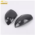 Anteke Car Accessories ABS Carbon Fiber Rear View Mirror Cover For Volkswagen T-CROSS 2019
