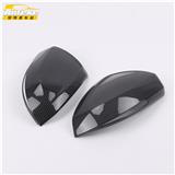 Anteke Car Accessories ABS Carbon Fiber Rear View Mirror Cover For Volkswagen T-CROSS 2019