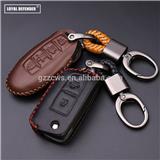 Leather Car Key Cover Skin Car Key Case  For Nissan 3 & 4 Buttons Car Key Wallet