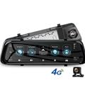 E08 Car DVR 10"IPS Touch 4G Mirror DVR Android ADAS GPS FHD 1080P WIFI auto registrar rear view mirror with camera