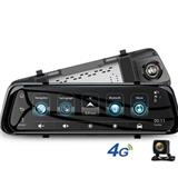 E08 Car DVR 10"IPS Touch 4G Mirror DVR Android ADAS GPS FHD 1080P WIFI auto registrar rear view mirror with camera