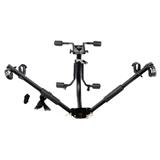 Car bike rack steel 3 bikes rear trunk mounted bicycle car carrier