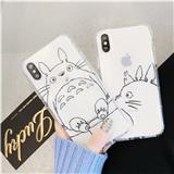 Anti-shock airbag Shockproof TPU transparent Japanese cartoon Tonari no Totoro  phone case for iPhone 6/7/8/X