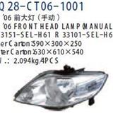 High Quality Car Head Lamp Fits for City 2006. Factory Directly.